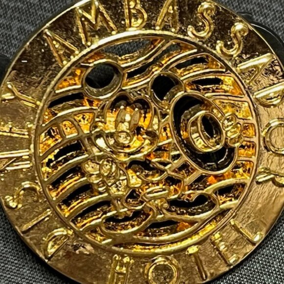 Tokyo Disney Resort Ambassador Hotel Mickey Mouse Gold Pin Badge Collection - Picture 3 of 14